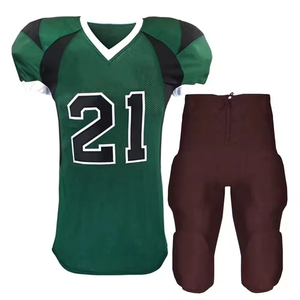 Uniformes de football américain de Style Vintage de haute qualité pour adultes respirant cousu Sublimation vêtements d'entraînement chemises XL courtes - Product Image 5