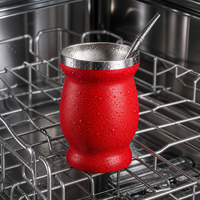 Tasse à Yerba Maté en Gros de 240 ml, Gourde à Maté en Acier Inoxydable pour Marques de Thé et Chaînes de Magasins