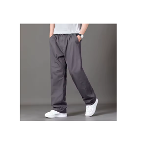 Pantalones holgados básicos para todos los días para hombre, pantalones informales holgados, cintura elástica, ligeros, servicio OEM disponible a granel, precio barato - Product Image 3