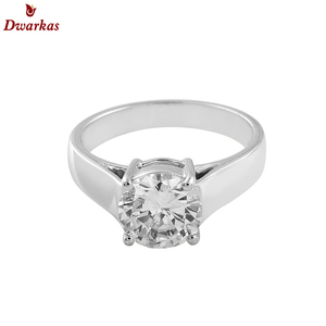 แหวนหินสีขาวเซอร์คอนสีเงินสเตอร์ลิง925คลาสสิกหรูหราเครื่องประดับชั้นดีดีไซน์น่าประทับใจสำหรับงานแต่งงานและงานปาร์ตี้ - Product Image 3