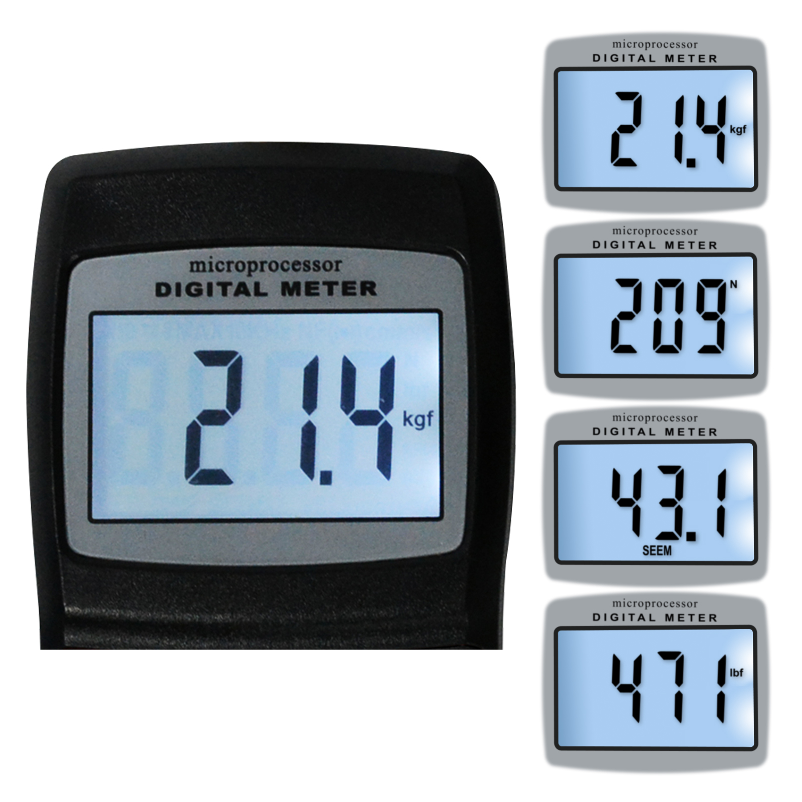 デジタルベルトテンションメーターゲージ、0〜77 kg/0〜120 lb/0