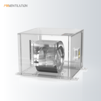 Ventilador de Extracción de Acero Inoxidable de Alto Rendimiento 6000 M/h, 3 Velocidades Ajustables, Amplia Entrada de Aire, 220-245V AC, para Restaurantes al Aire Libre