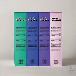 Cajas de embalaje de cosméticos ecológicas impresas personalizadas Caja de Mylar de maquillaje Rosa Coco Crunch Nutrition Face Caja de diseño único colorido - Product Image 5