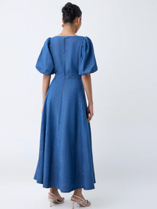 Vestido azul línea A - Product Image 3