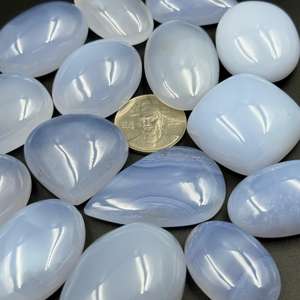 AAA + haute qualité 100% naturel rose calcédoine Cabochon taille mixte pierre précieuse en vrac pour la fabrication de bijoux Lot de pierres précieuses - Product Image 1