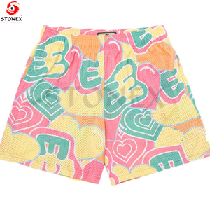 Custom Design Double <b>Layer</b> Mesh Shorts Summer Casual Solid Pattern Fully Sublimation Blank Fit Elastic Waist Closure Plain Dyed - Product Image 5