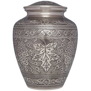 Funeral Supplier Adult Cremation Urns Gray Color Trending Design Premium Quality Metal <b>Keepsake</b> <b>Memorial</b> Urn 2025 - Product Image 3