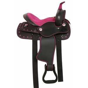 Suministro directo de fábrica Sillín sintético de carreras de caballos para caballos Accesorios de equitación cómodos Sillín occidental de caballo - Product Image 1