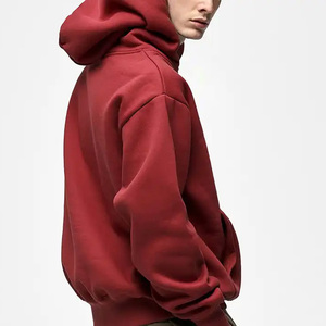 Sudadera con capucha extragrande para hombre, lisa, 500 g/m², estilo boxy, personalizable, de alta calidad, sudadera con capucha corta - Product Image 2