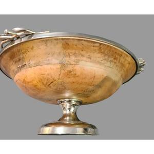 Bois Vintage avec décoration de table en métal bols de service plat design moderne meilleure qualité - Product Image 3