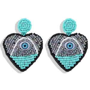 Pendientes Largos Hechos a Mano con Cuentas de Estilo Bohemio, Diseño Floral y Moderno, Color Oro Rosa, para Fiestas, JAVED HANDICRAFTS - Product Image 1