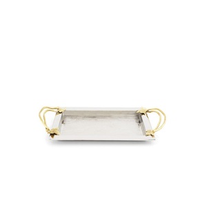 Bandeja con acabado brillante de Metal única para cocina y Hotel Bandeja de decoración de Metal recién llegada para restaurante Bandeja de servicio de catering - Product Image 4