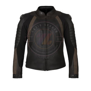 Veste de moto en cuir véritable de qualité supérieure, vêtements de course de moto, veste en cuir - Product Image 3