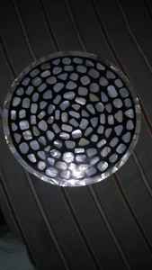 HA HANDICRAFT Plateau de service de qualité supérieure en incrustation de nacre Finition polie Passe au lave-vaisselle pour les cadeaux à la maison - Product Image 2