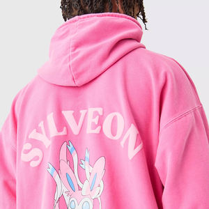 Fabricante-Sudadera con capucha desgastada de peso pesado personalizada para hombres Boxy Cropped personalizado impreso bordado sólido apliques - Product Image 5