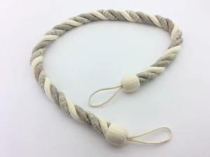 Lin et coton. Une attache de corde naturelle de 1 ", 31 1/2" de long. Style rustique, finition nautique et minable - Product Image 2