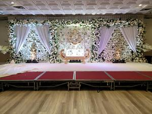 Elegante escenario de boda de Bollywood Canadá exclusivo americano boda escenario decoración superior Calgary boda evento escenario Decoración - Product Image 4