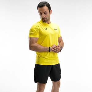 T-shirt de course en polyester compressé Dry-Fit pour l'exercice - Product Image 1
