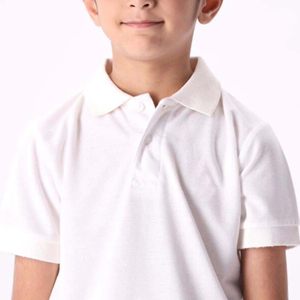 เสื้อโปโลสำหรับเด็กผู้ชายเสื้อยืดคอโปโลแบบเรียบสำหรับเด็กทำจากผ้าฝ้าย100% - Product Image 5