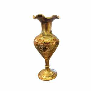 High Quality Brass Flower Vase Engraved Multi Color With Polish Finished For Tabletop Home Decor And Table Decoration - Product Image 4