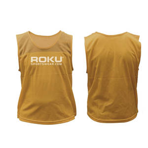 Baberos de fútbol de secado rápido de alta calidad más vendidos, Chaleco de entrenamiento de fútbol hecho a medida, Impresión de logotipo, servicio OEM del fabricante superior - Product Image 3