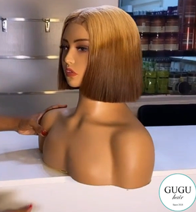 100% cabello humano virgen vietnamita suelta onda profunda Bob peluca 10-30 pulgadas máquina doble trama - Product Image 2