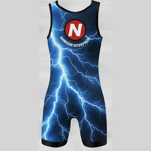 Singlet de lutte personnalisé pour hommes, haute qualité, polyester + élasthanne, sans bretelles, fermeture à pression, respirant, nouveauté - Product Image 6