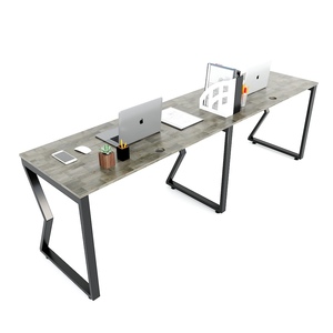 Mconcept HBMC026 2-Parallel Cluster <b>Desk</b> 60x240cm Modern Minimalist Design Contemporary <b>Office</b> Furniture <b>Foldable</b> Melamine Wood - Product Image 6