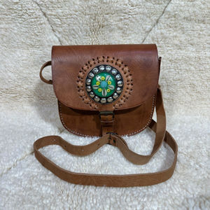 Sacs en cuir marocains pour femmes, trousses de toilette, sacs de mode - Product Image 1