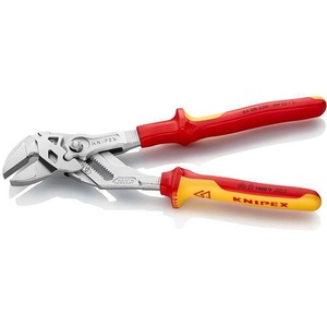 Pliers Wrench 250 Mm 46 Mm <b>Clamping</b> Width Chrome-Plated Multi-Component Handles VDE Knipex - Product Image 3