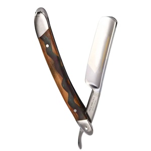 Premium Handcrafted Stainless Steel Metal Alloy Handle <b>Swing</b> Lock <b>Single</b> Blade Straight Razor Men Barber Approved Ultra Close - Product Image 1