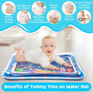 Tapete de Agua para Bebés de 3, 6 y 9 Meses, Inflable, No Tóxico, Tapete de Juego Acuático para Bebés y Niños Pequeños - Product Image 4