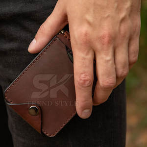 Portefeuille fin pour homme en cuir véritable de qualité supérieure, avec pince à billets, à prix raisonnable - Product Image 3