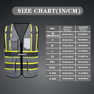 Chaleco Táctico Reflectante de Seguridad, Alta Visibilidad, para Ejercicio al Aire Libre, Multifuncional, con Bolsillos, Subido por Dress Sports - Product Image 6