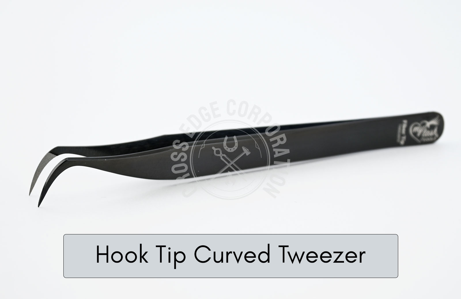 Hook Tip Curved Tweezer