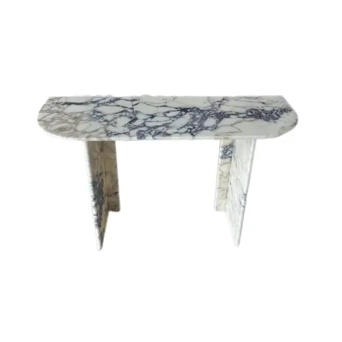 Table basse en marbre Calacatta Viola, table basse sur commande, table en marbre sculptée à la main en pierre naturelle