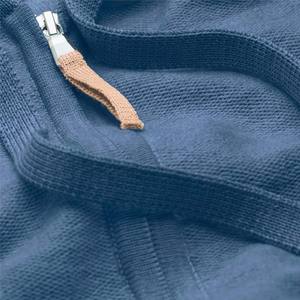 Full Zip 100% algodón grueso francés Terry Fleece Rhinestone Sudadera con capucha Streetwear chaqueta Sudadera con capucha Full Zip up Hoodie - Product Image 3