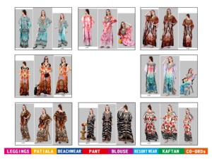 Boutique indienne Kaftan robe exclusive fantaisie Afreen dernière crêpe de polyester impression numérique femmes caftan africain avec travail de la pierre - Product Image 2