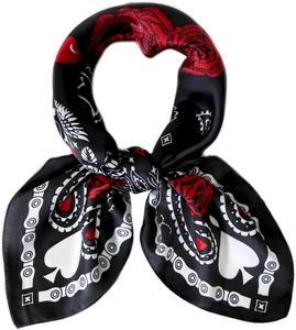 Nouveau personnalisé femmes luxe soie Satin écharpe solide Plaid carré impression numérique décontracté mode châle cravate tissu ruban - Product Image 1