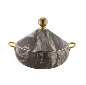 Casserole en acier inoxydable chauffe-plats ou décor de buffet ustensiles de cuisine de luxe pour la maison hôtel restaurant avec couvercle arrivée chaude - Product Image 4