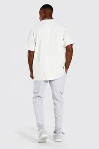 เสื้อยืดวินเทจโอเวอร์ไซส์สำหรับผู้ชายเสื้อยืดพิมพ์ลายสตรีทแวร์ผ้าถักแห้งเร็วผ้า100% ไซส์พิเศษ - Product Image 3