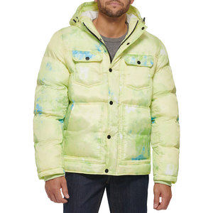 Hooded Heavy Designer Puff <b>Padded</b> <b>Coat</b> Oversize Men's Down Bubble Men Shiny Puffer Men Jackets - Product Image 1