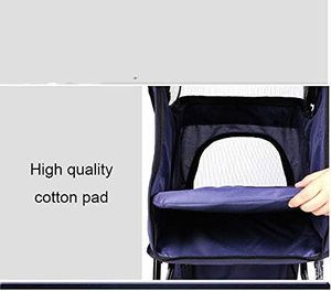 Cochecito de mascotas estándar con estructura fuerte de diseño italiano, cómodo cochecito mediano para mascotas en todas las estaciones - Product Image 6