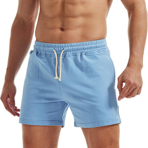 Short de gymnastique épais 100% coton pour hommes en molleton de sport en éponge française short de sueur respirant pour la course à pied et l'entraînement solide - Product Image 1