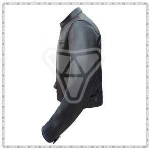 Chaqueta de cuero de motocicleta para Hombre | Chaqueta de motorista aprobada CE para seguridad | Chaqueta de montar elegante - Product Image 4