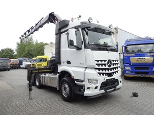 Camion à benne basculante BEST SHIPPING 6X4 Mercede s Ben Z AROCS 2648 LS Grue mobile Euro 6 Transmission automatique Système hydraulique - Product Image 4