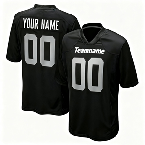 Camiseta de Entrenamiento Personalizada para Hombre, Estilo Fútbol Americano, Malla Roja, Cuello en V, Manga Corta, Transpirable, Antibacteriana y Ligera - Product Image 2