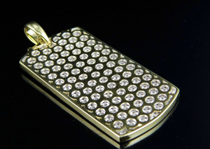 Haute qualité luxe or finition 925 argent mémoire Photo pendentif avec Moissanite diamant bijoux de mode cadeau de mariage parfait - Product Image 3