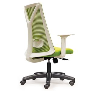 Chaise de bureau ergonomique de conception européenne M1087T-02, chaise de direction avec dossier en tissu et aluminium, cadre en aluminium pour usage professionnel - Product Image 3