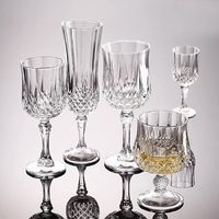 Gobelet à eau en verre d'aluminium multi-usage, transparent, pour boissons, jus, motif diamant, verres à vin rétro pour gobelet, 300 ml
